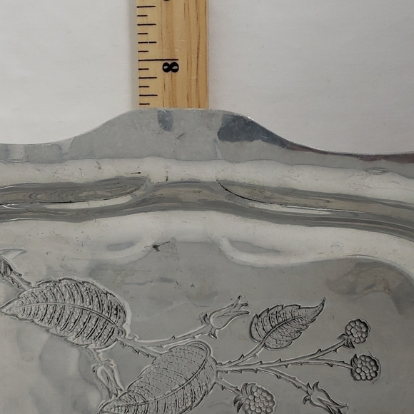 Vintage Wrought Farberware Tray Hammered Alminum Brooklyn NY - Picture 7 of 9